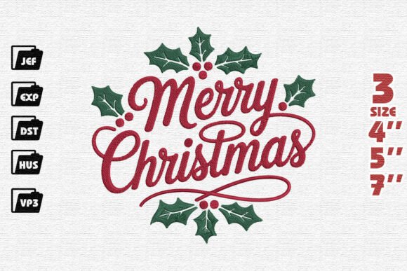 Classic Merry Christmas with Holly Berries Review