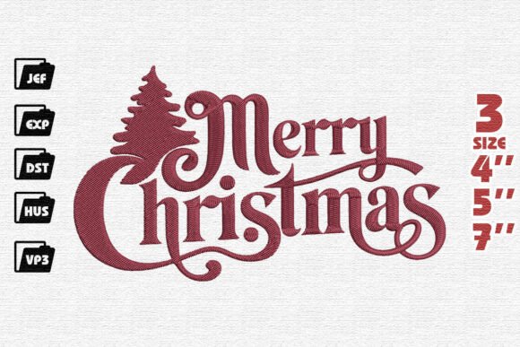 Elegant Merry Christmas Tree Flourish Design Review