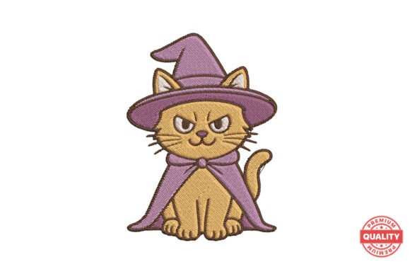 Halloween Witch Cat Embroidery Design Review