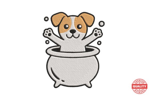 Playful Puppy in Cauldron Embroidery Review